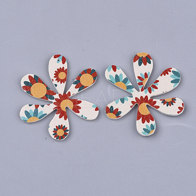 Printing PU Leather Pendants FIND-T062-001N-1