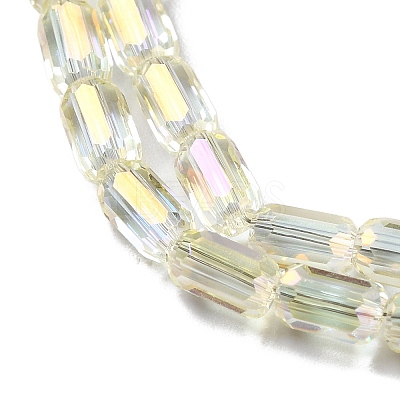 Electroplate Glass Beads Strands EGLA-D031-01-18-1