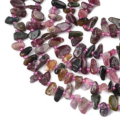 Natural Colorful Tourmaline Beads Strands G-F821-C01-01-1
