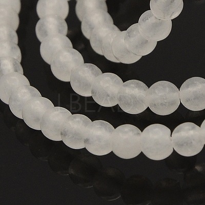 Natural White Jade Round Beads Strands G-N0120-03-4mm-1