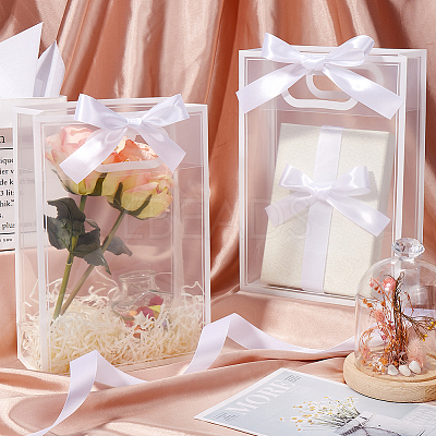 12Pcs Rectangle Plastic Gift Bags ABAG-SP0001-07E-1