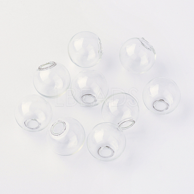 Round Mechanized One Hole Blown Glass Globe Ball Bottles X-BLOW-R001-8mm-1