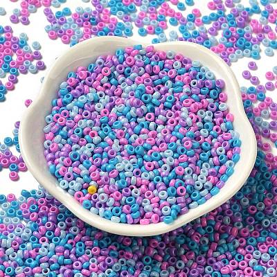 Baking Paint Glass Seed Beads SEED-P006-03A-19-1