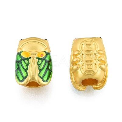 Alloy Enamel European Beads FIND-G035-73MG-1