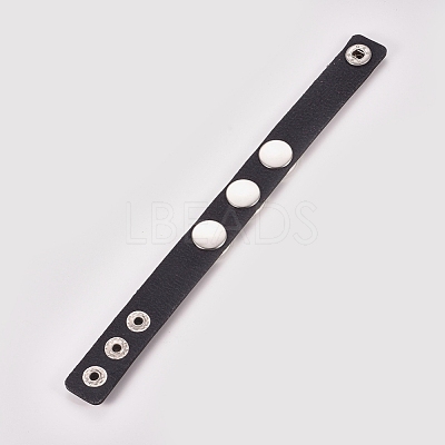 Imitation Leather Cord Bracelets BJEW-WH0009-05J-1