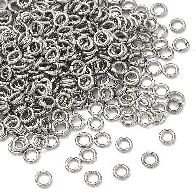 Tarnish Resistant 304 Stainless Steel Open Jump Rings X-STAS-Q186-02-3x0.6mm-1