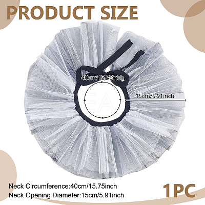 Polyester Mesh Collar AJEW-WH0556-97A-1