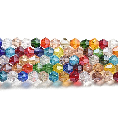 Transparent Electroplate Glass Beads Strands EGLA-A039-T2mm-A29-1
