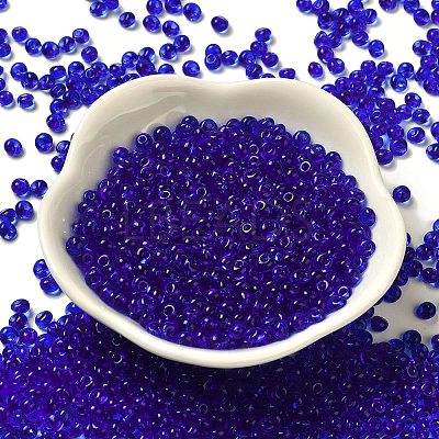 Transparent Colours Glass Seed Beads X1-SEED-P006-02A-16-1