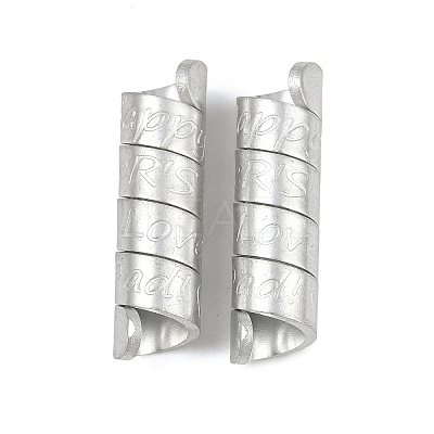 Aluminum Beads ALUM-P001-02S-1