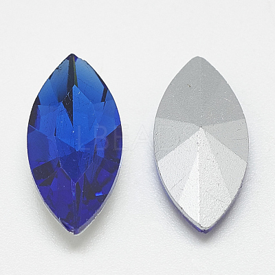 Pointed Back Glass Rhinestone Cabochons RGLA-T083-4x8mm-11-1