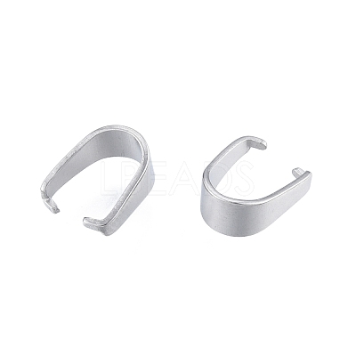 Non-Tarnish 304 Stainless Steel Snap on Bails STAS-B027-03P-01-1