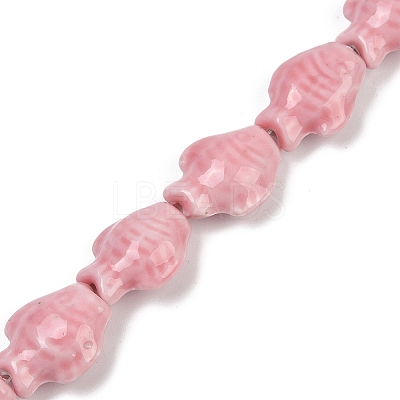Handmade Porcelain Beads Strands PORC-P030-01A-08-1