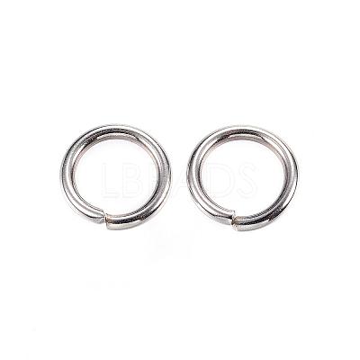 Tarnish Resistant 304 Stainless Steel Open Jump Rings STAS-D448-093P-10mm-1