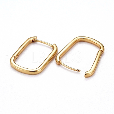 Brass Huggie Hoop Earrings KK-H741-05G-1