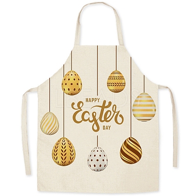 Cute Easter Egg Pattern Polyester Sleeveless Apron PW-WG98916-35-1