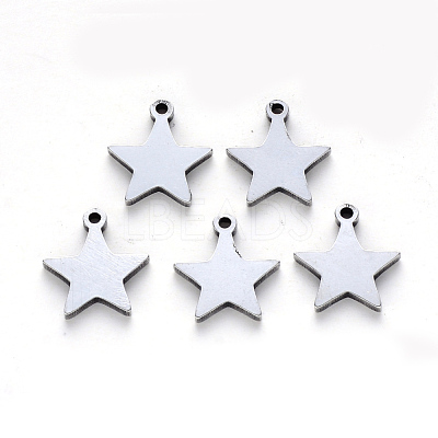 Tarnish Resistant 304 Stainless Steel Charms STAS-N092-50-1