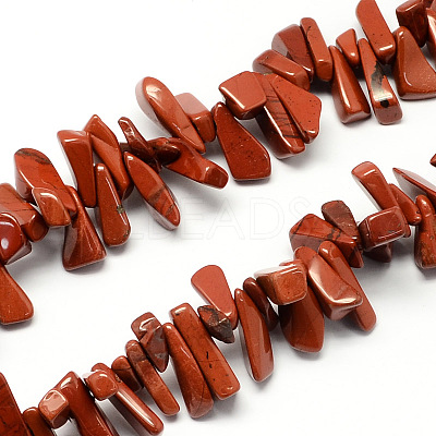 Natural Red Jasper Bead Strands X-G-R191-04-1