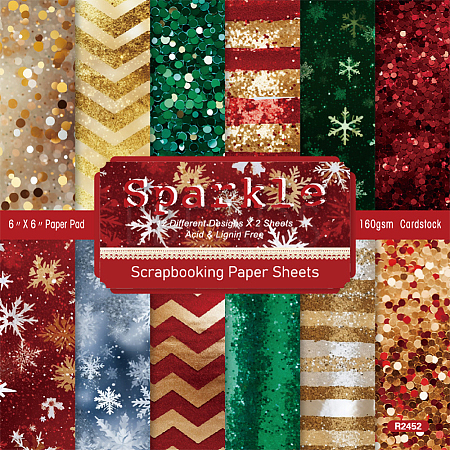 24Pcs 12 Styles Light Scrapbook Paper Pads DIY-CP0011-57C-1