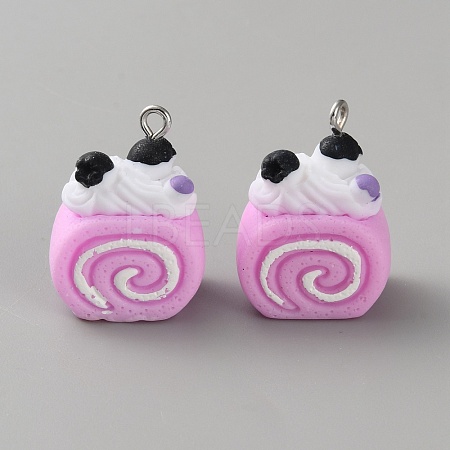 Opaque Resin Pendants LS-RESI-CJC0028-05P-06-1