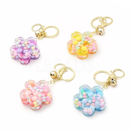 Acrylic Flower Keychain KEYC-C001-01G-1