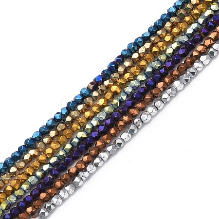 Electroplate Synthetic Non-magnetic Hematite Beads Strands G-F740-02A-1