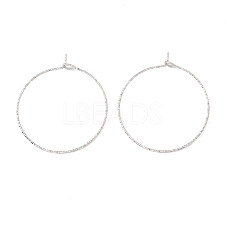 316 Surgical Stainless Steel Hoop Earrings Findings STAS-D183-02P-03-1
