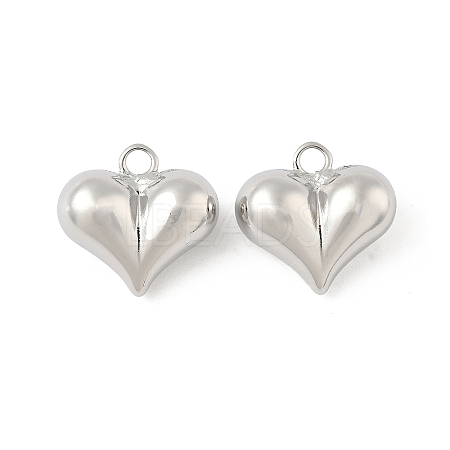 Heart Brass Pendants KK-M327-02D-P-1