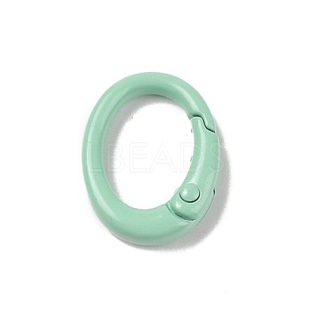 Spray Painted Alloy Spring Gate Rings AJEW-C035-01F-1