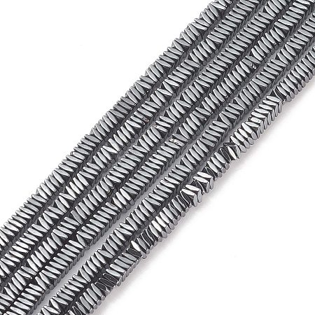 Rhombus Non-magnetic Synthetic Hematite Beads Strands G-D724-02-1