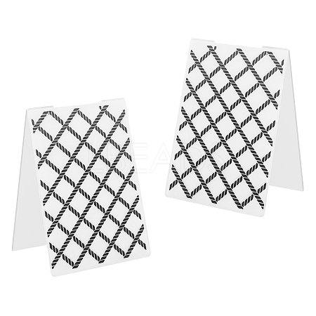 Plastic Embossing Folders DIY-WH0186-10-1