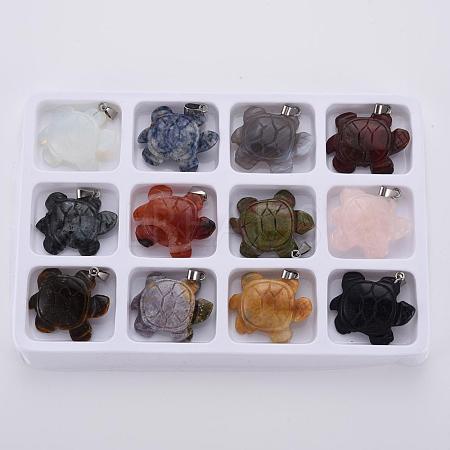 Gemstone Pendants G-R131-2-B-1