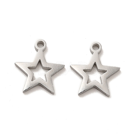 Non-Tarnish 304 Stainless Steel Charms X-STAS-M089-57P-1
