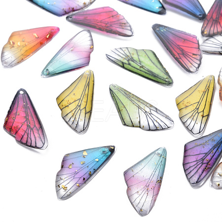 Transparent Resin Pendants X-RESI-Q216-001-1