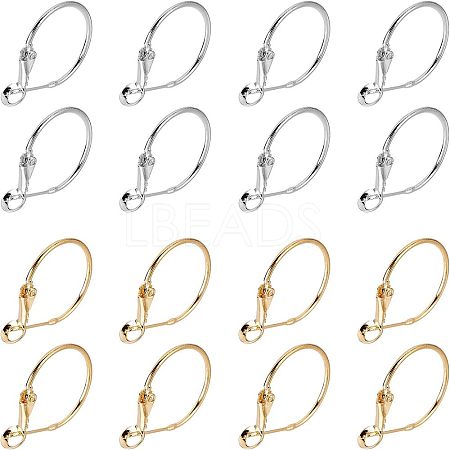 Brass Hoop Earrings KK-FH0001-34-1