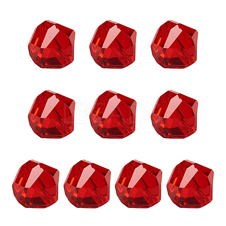 10Pcs Glass Imitation Austrian Crystal Beads GLAA-TADJ0001-11I-1