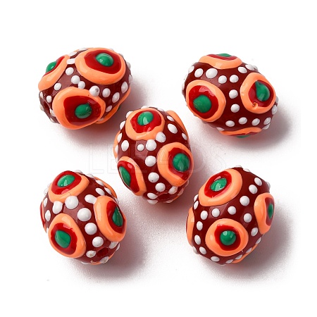 Glass Enamel Beads GLAA-C038-01A-1