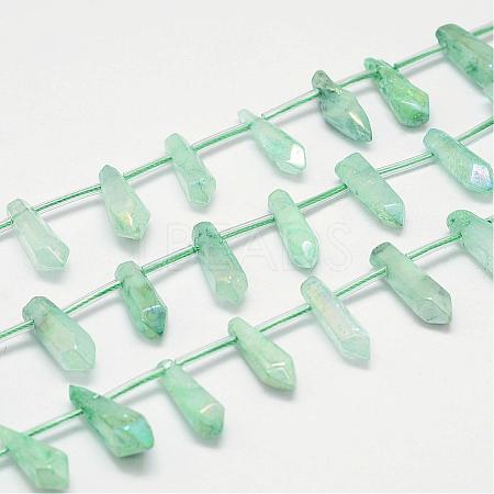 Natural Crystal Pointed Bead Strands G-G940-05-1