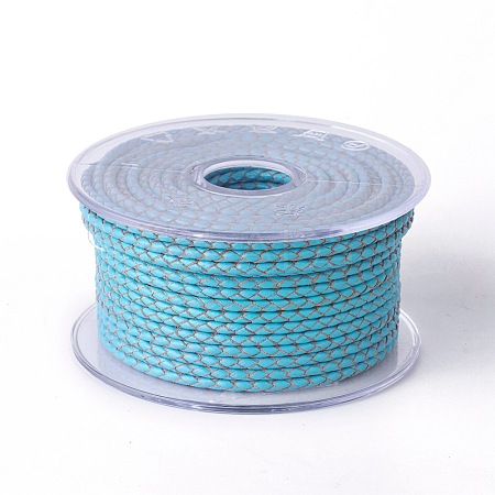 Braided Cowhide Cord WL-I004-5mm-03-1