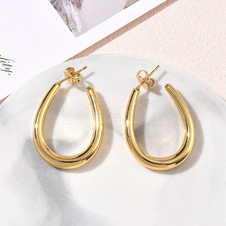 304 Stainless Steel Stud Earrings SA-CBA46AF-16G-1