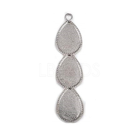 Alloy Pendant Cabochon Settings LS-PALLOY-Q428-01P-1