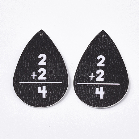 PU Leather Big Pendants FIND-R072-10-B01-1