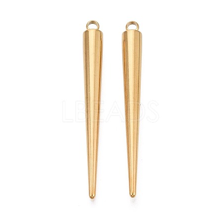 304 Stainless Steel Pendants STAS-T075-22F-G-1