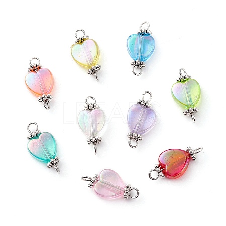 Transparent Acrylic Connector Charms PALLOY-YW0001-53-1