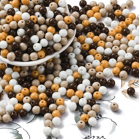Opaque Acrylic Beads SACR-Q004-01J-1