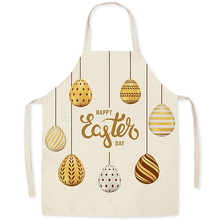 Cute Easter Egg Pattern Polyester Sleeveless Apron PW-WG98916-35-1