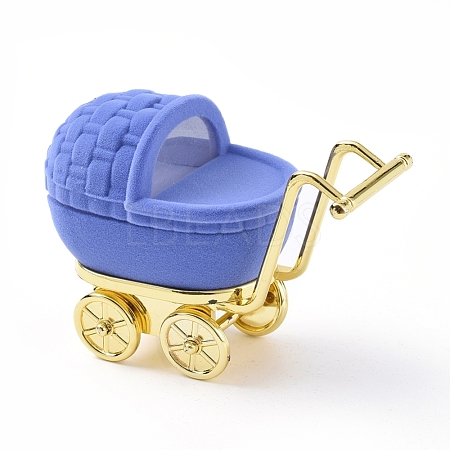 Baby Carriage Shape Velvet Jewelry Boxes VBOX-L002-J01-1