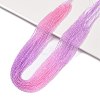 Transparent Gradient Color Glass Beads Strands GLAA-G101-2mm-15-1