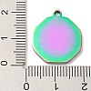 Ion Plating(IP) 304 Stainless Steel Pendants STAS-D025-07M-3
