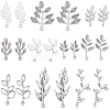 40Pcs 10 Colors Tibetan Style Alloy Pendants FIND-SC0010-73-1